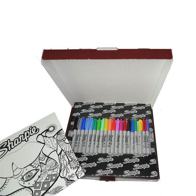 Набор перманентных маркеров «Носорог», цвета в ассортименте, в упаковке 20 шт., SHARPIE — картинка 2