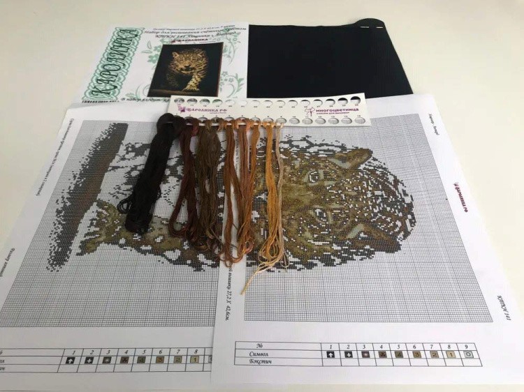 Набор для вышивания «Хищники. Леопард» — картинка 3