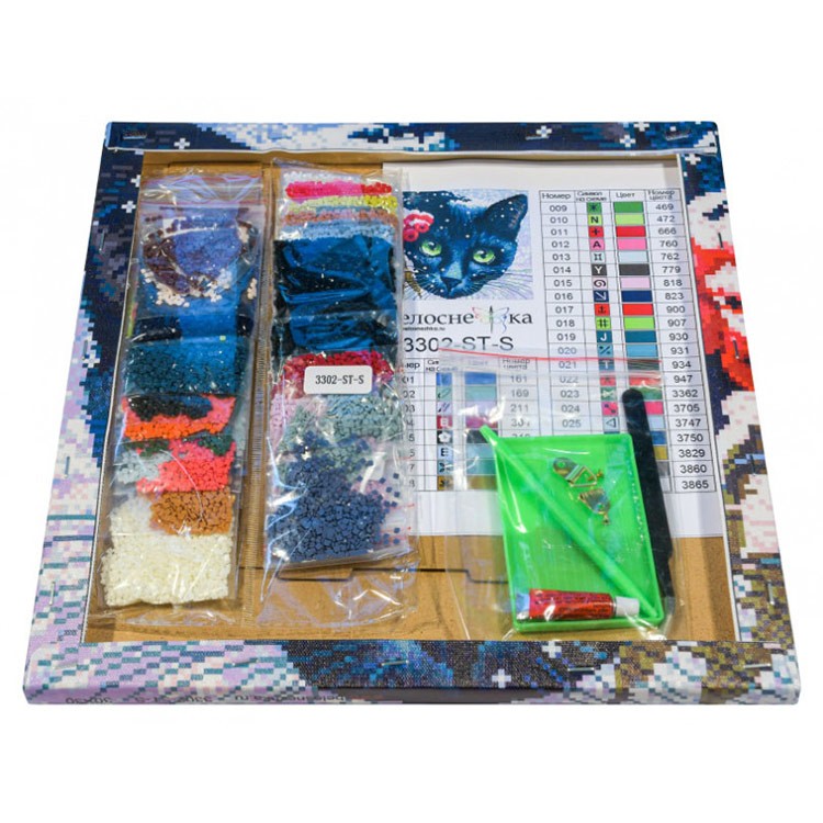 Алмазная вышивка «Зимние ягоды» — картинка 3