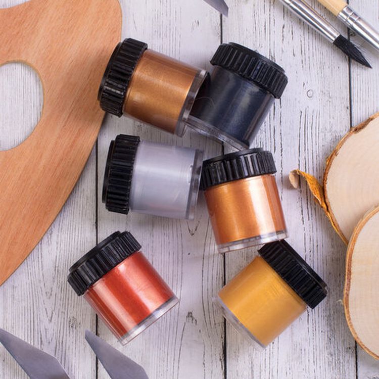 Краски акриловые художественные металлические цвета BRAUBERG ART CLASSIC, набор 6 шт по 22 мл — картинка 7