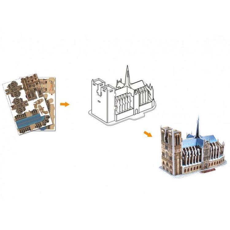 3D-пазл CubicFun Нотрдам де Пари (Франция) (серия Мини) — картинка 3