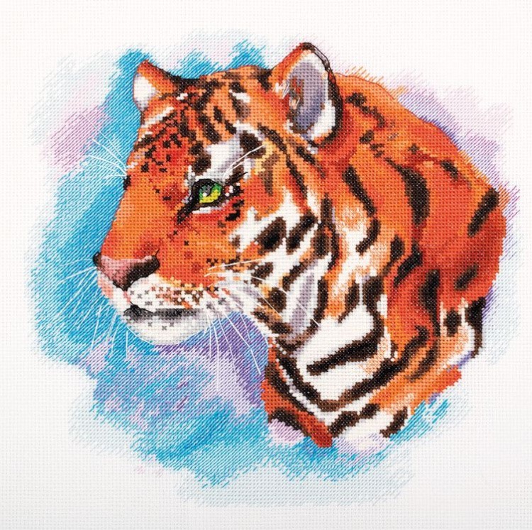 Набор для вышивания «Акварельный тигр»