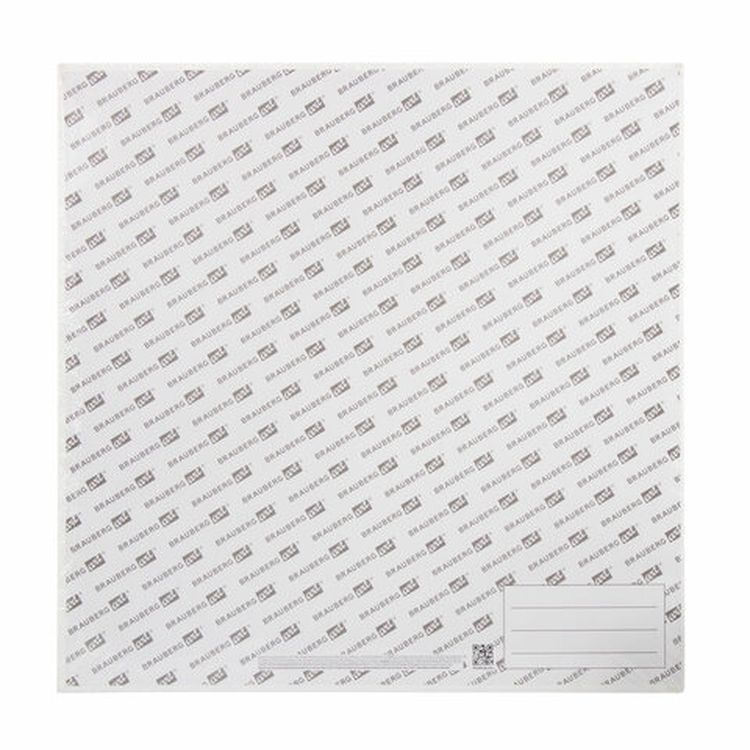 Холст на картоне (МДФ), 40х40 см, грунтованный, хлопок, мелкое зерно, BRAUBERG ART CLASSIC — картинка 4