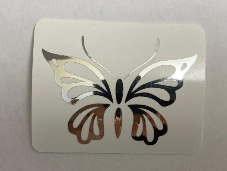 №506 Наклейка (Серебро) Sticker, Art Blong — картинка 2