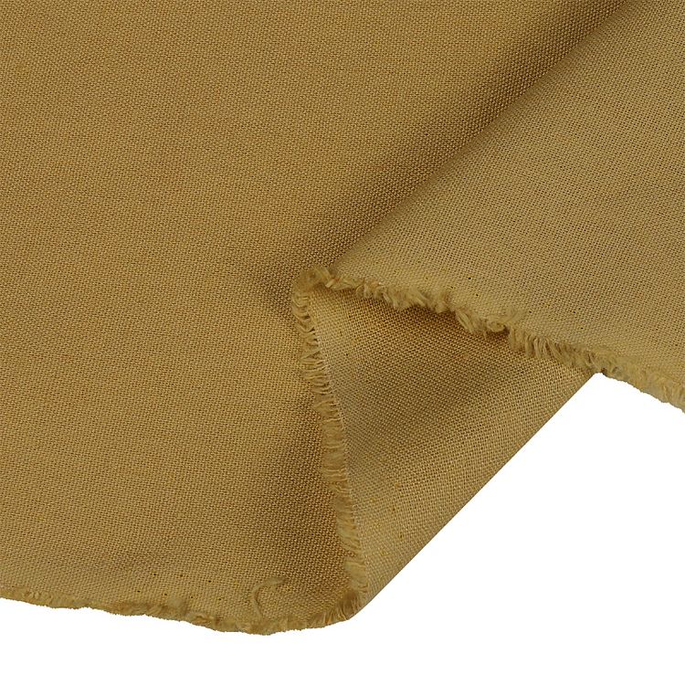 Ткань льняная, 200 г/м², 5 м x 140 см, цвет: горчица, TBY — картинка 5