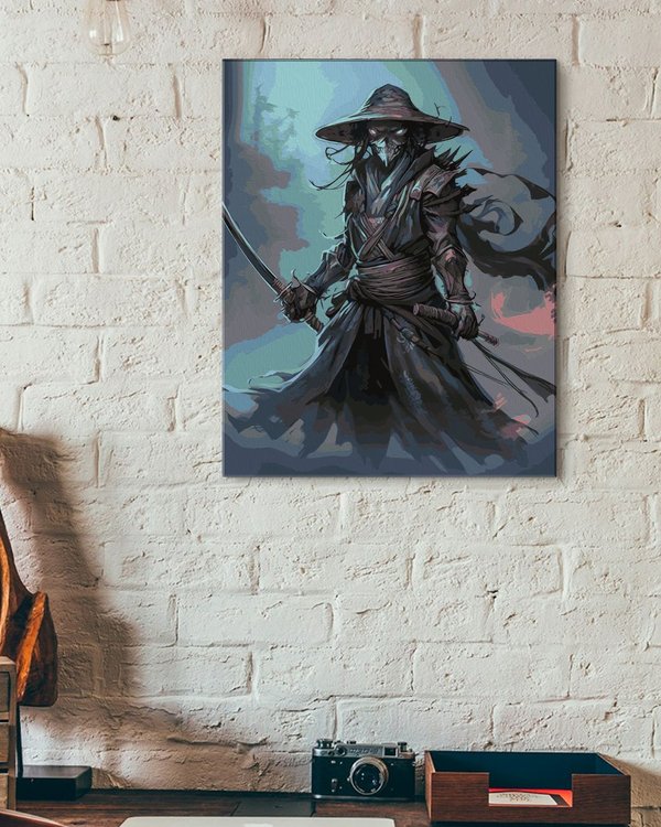 Картина по номерам «Демон самурай охотник» — картинка 3