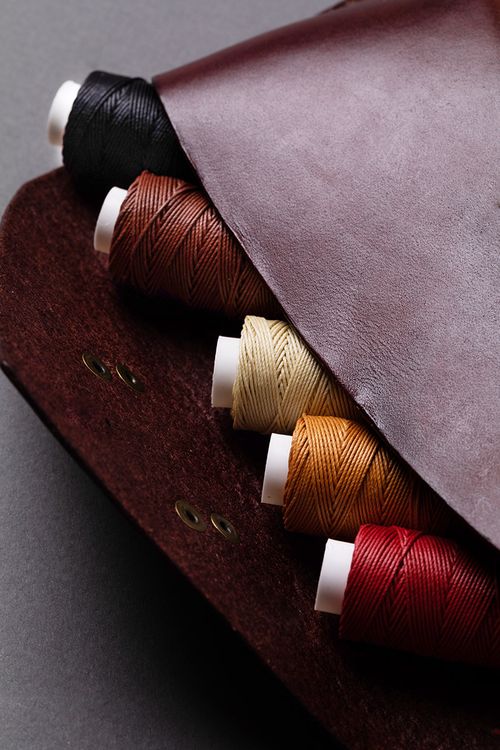 Нитки для кожи вощёные (кручёные), 25 м, цвет: рыжий, Промысел — картинка 3