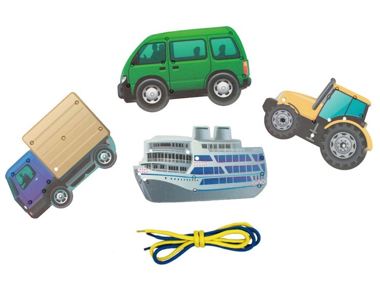 Шнуровка для малышей. Нужный транспорт — картинка 2