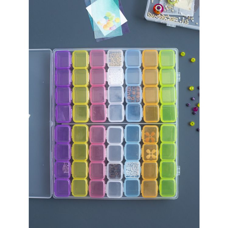 Контейнер для бисера (56 баночек), 7 цв. — картинка 2