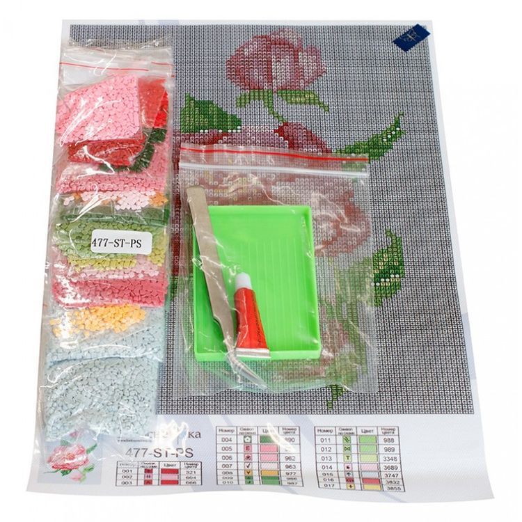 Алмазная вышивка «Шиповник» — картинка 3