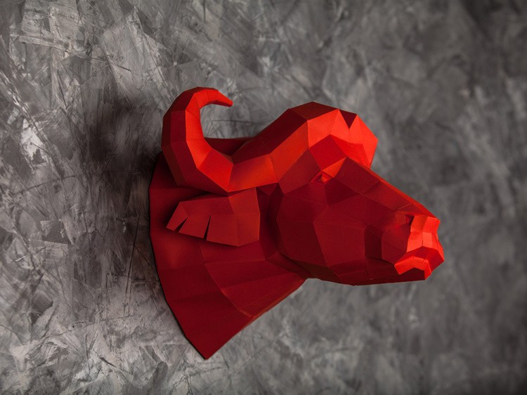 Бумажная модель для склеивания трофей «Буйвол» — картинка 4