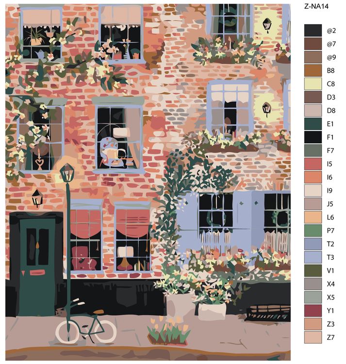 Картина по номерам «Улочка» — картинка 2