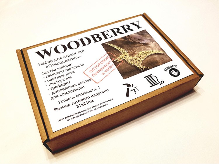 Набор для творчества STRING ART «Птеродактиль» — картинка 3