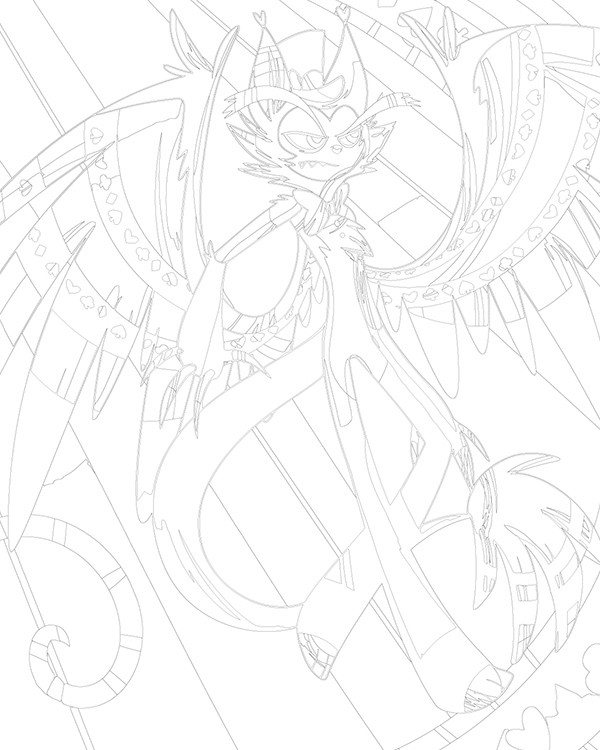 Картина по номерам «Отель Хазбин (Харбин): Хаск 40x50» — картинка 3