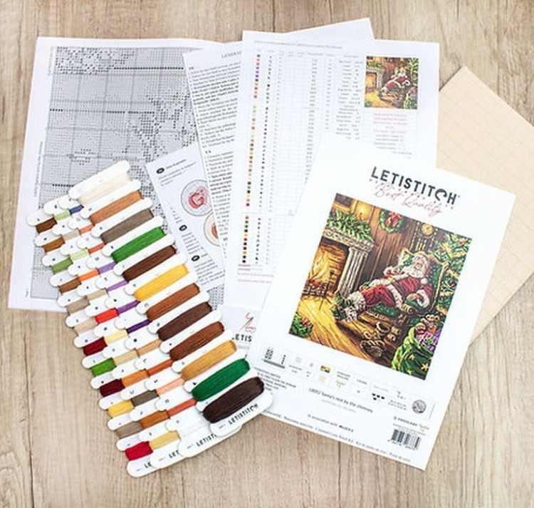 Набор для вышивания «Santa's rest by the chimney» — картинка 13