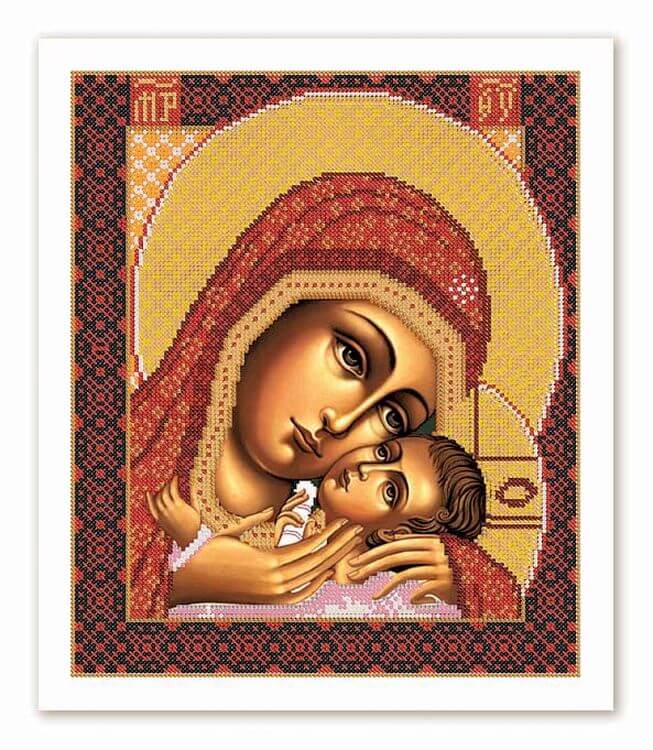 Рисунок на ткани «Богородица Корсунская»