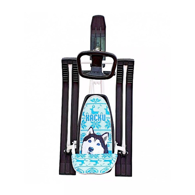 Снегокат детский 104 Comfort Хаски со спинкой (синий) — картинка 7