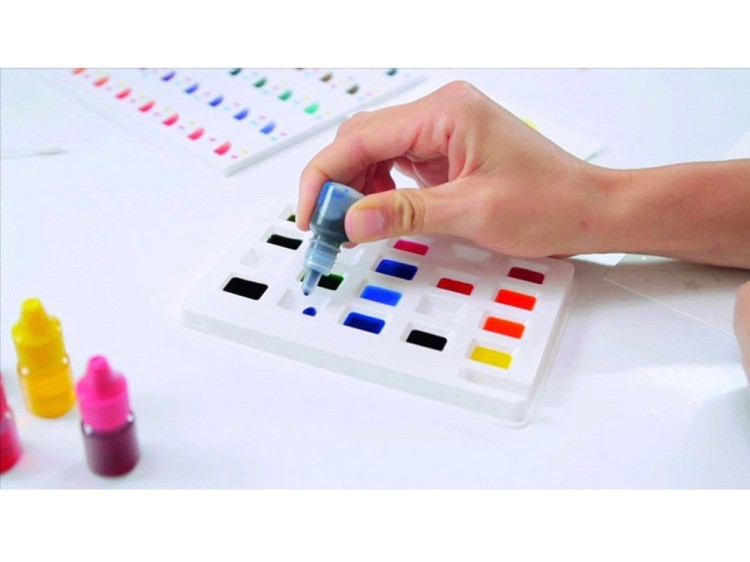 Картина акварелью по контурам «Попугай» — картинка 3