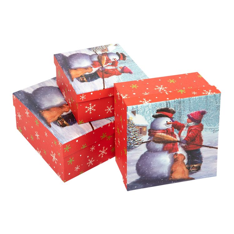 Набор подарочных коробок, форма: квадрат, 3 шт., Stilerra — картинка 2