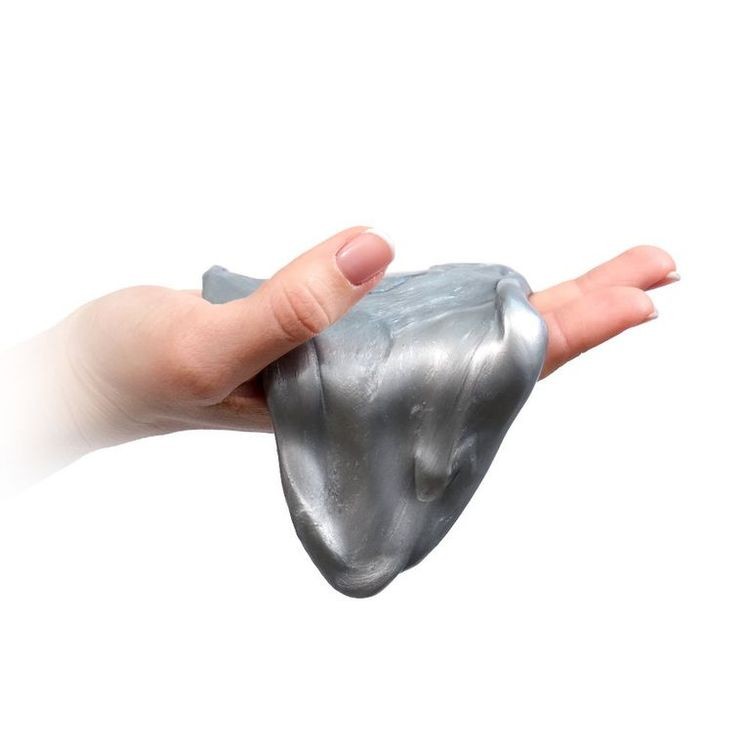 Лизун Slime «Ninja» серебряный — картинка 3