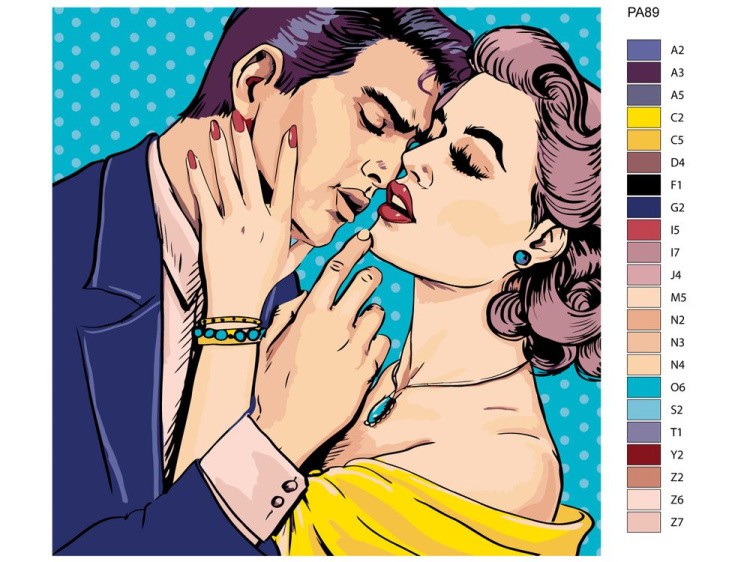 Картина по номерам «Мужчина и женщина» — картинка 2