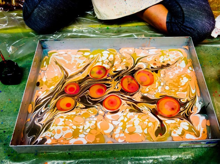 Набор для эбру «Модерн», 8 цветов, Mimi — картинка 11