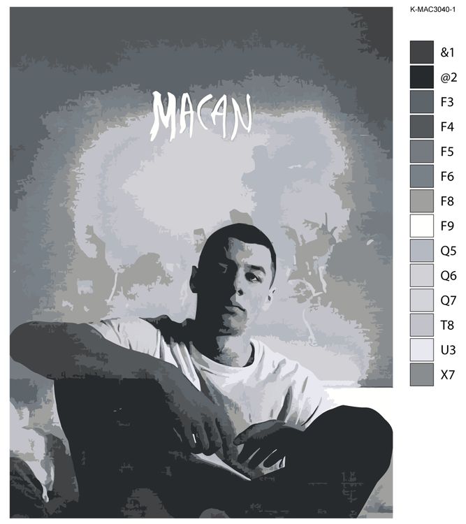 Картина по номерам «MACAN» — картинка 2