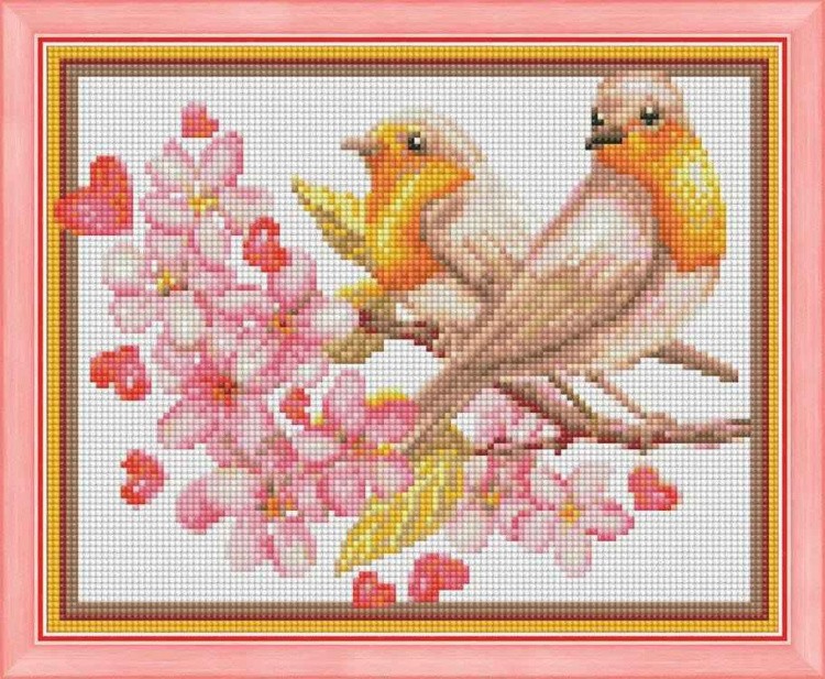 Алмазная вышивка «Вишневая серенада» — картинка 2