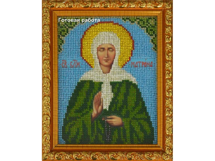 Набор вышивки бисером «Святая Матрона Московская» — картинка 2