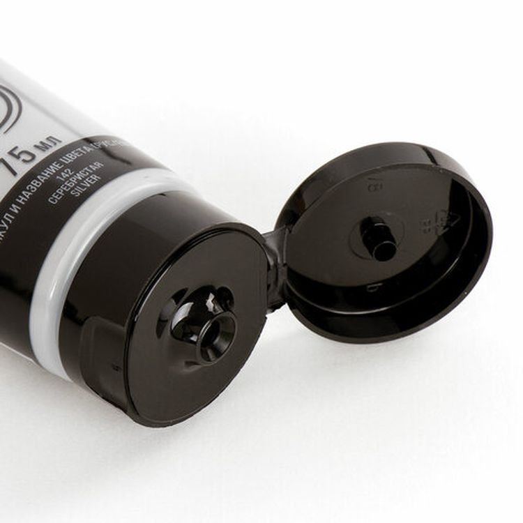 Краска акриловая художественная BRAUBERG ART CLASSIC, туба 75мл, серебристая — картинка 3