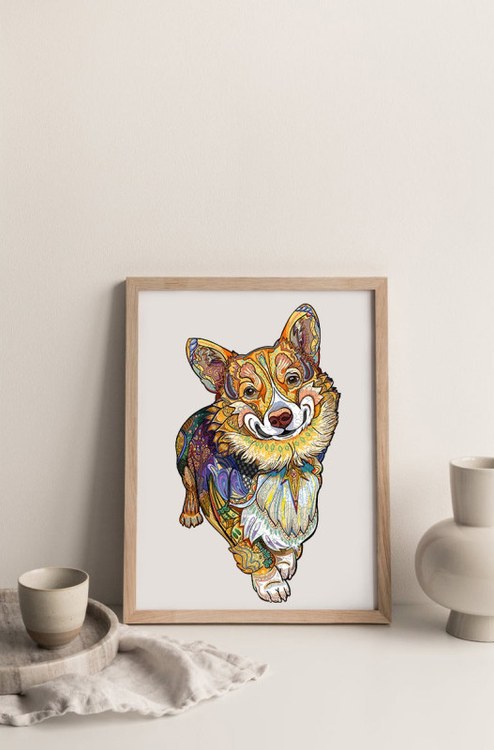 Деревянные пазлы «Веселый Корги L», Woodbests — картинка 8