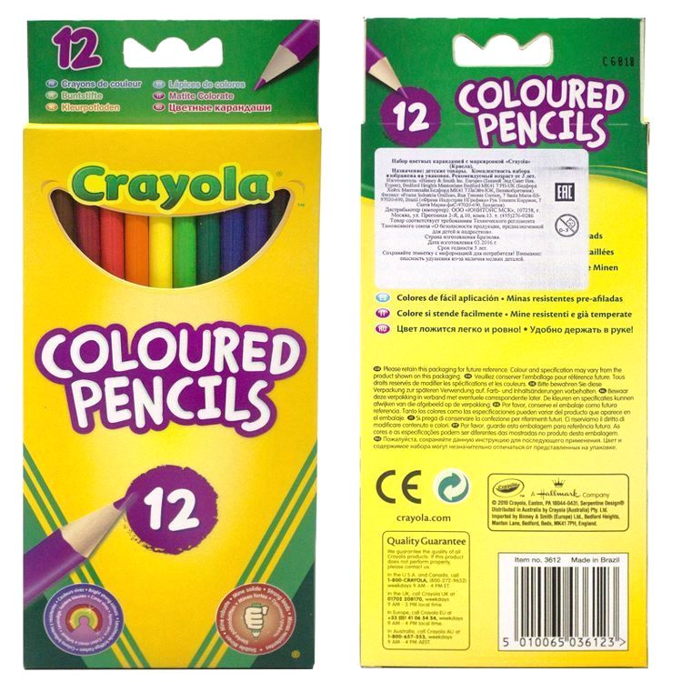 Цветные карандаши, 12 шт., Crayola — картинка 2