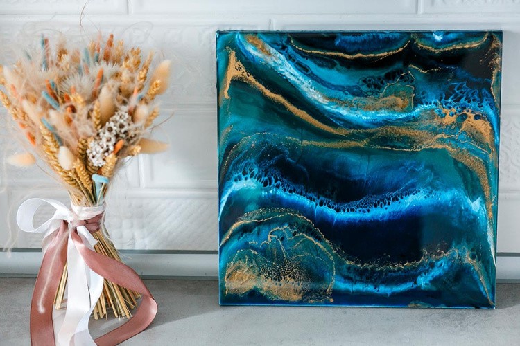 Набор для создания картины эпоксидной смолой Space 30х30 см, Art Blong — картинка 3