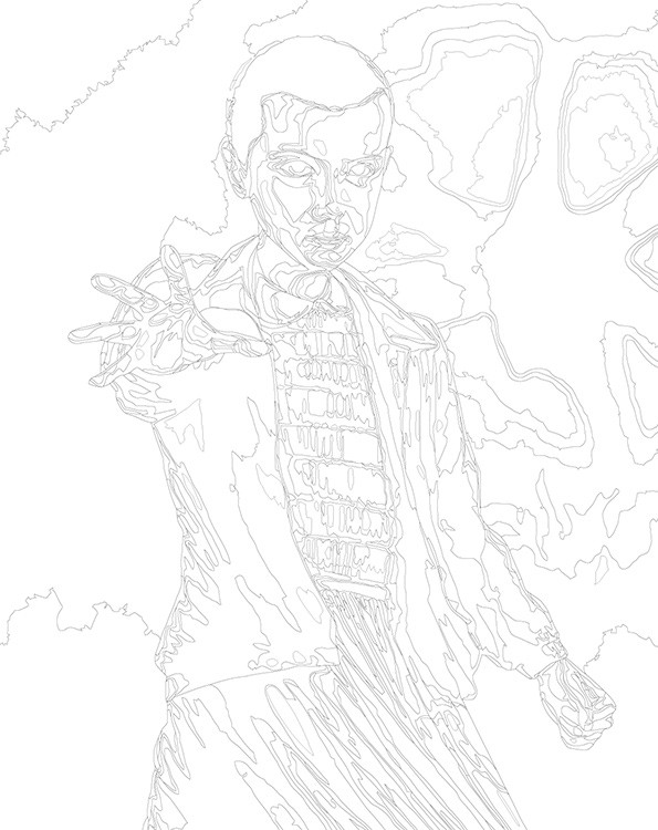 Картина по номерам «Очень странные дела ОСД Милли Бобби Браун» — картинка 3