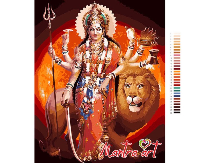 Картина по номерам «Дурга» — картинка 2