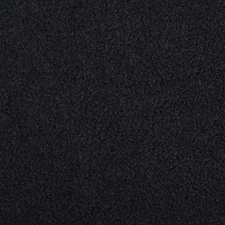 Ткань Мех трикотажный, 280 г/м², 1 м, ширина 165 см, цвет: черный, TBY