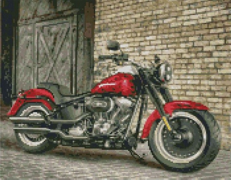 Алмазная вышивка «Мотоцикл»
