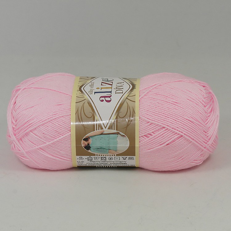 Пряжа ALIZE Diva Silk effekt (892), розовый, 5 шт. по 100 г — картинка 2