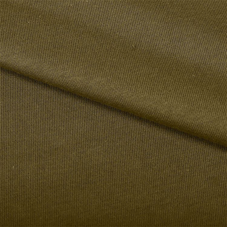Ткань трикотаж Футер 3х нитка, петля, хлопок, 6 м, ширина 190 см, цвет: хаки, TBY — картинка 3