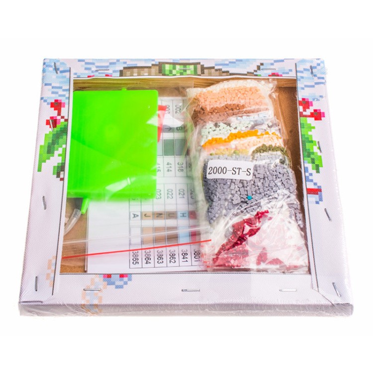 Алмазная вышивка «Зимний домик» — картинка 4