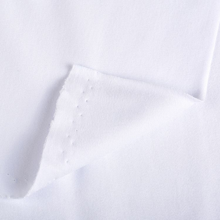 Ткань трикотаж 98% хлопок 2% эластан, 185х100 см, цвет: 02 белый, TBY — картинка 4