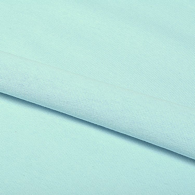 Ткань трикотаж Кулирка хлопок, 6 м, ширина 100+100 см, 145 г/м2, цвет: небо, TBY — картинка 4