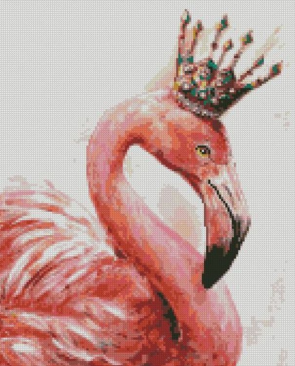 Алмазная вышивка «Королевский фламинго»