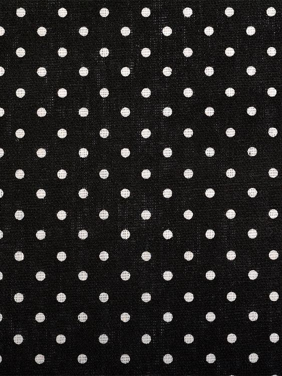 Ткань лен, 140 г/м², 30% лен, 70% хлопок, 3 м, ширина 150 см, цвет: черный, принт, TBY — картинка 3