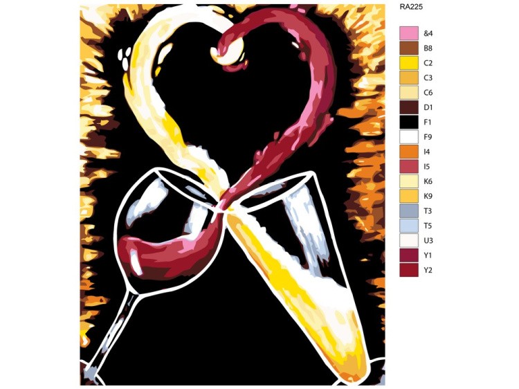 Картина по номерам «За любовь» — картинка 2