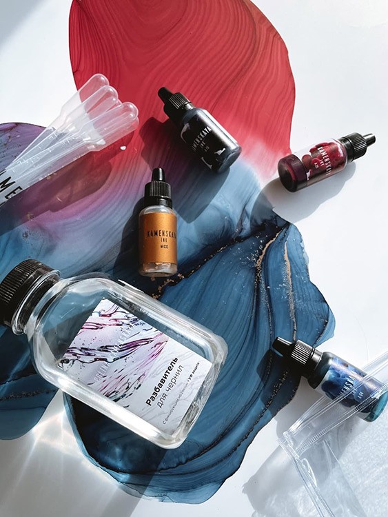 Сет алкогольных чернил № 2, Kamenskaya Ink — картинка 2