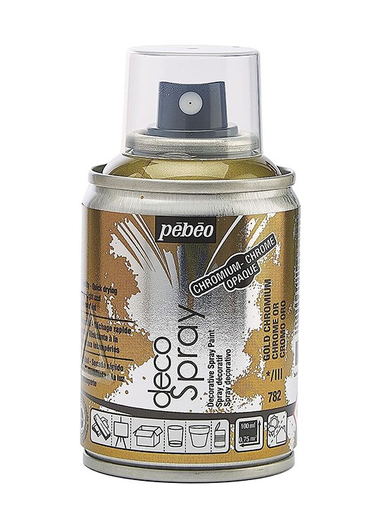 Краска decoSpray, 093782 Под золото хром — картинка 2