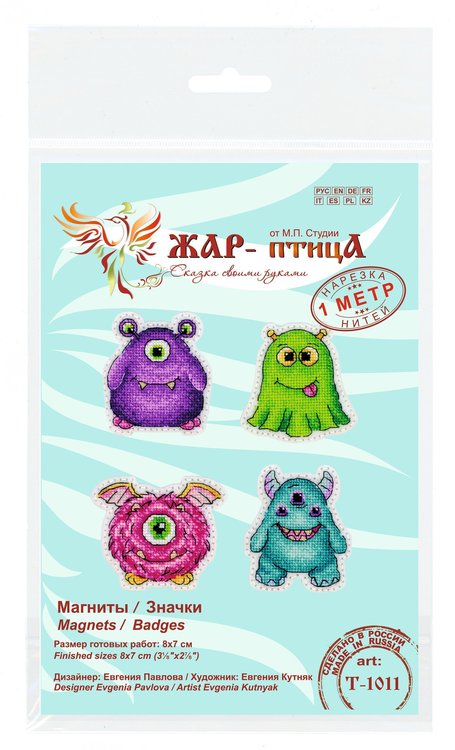 Набор для вышивания «Монстрики. Значки. Магниты» — картинка 7