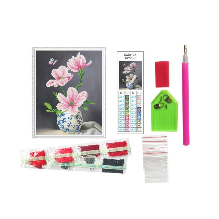 Алмазная вышивка «Ветка магнолии» — картинка 2