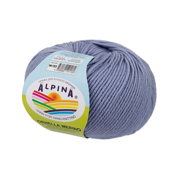 Пряжа Alpina ORNELLA MERINO (185), светло-сиреневый, 10 шт. по 50 г